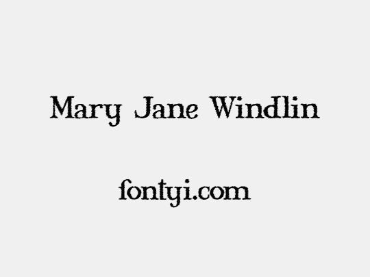 Mary Jane Windlin