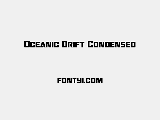 Oceanic Drift Condensed
