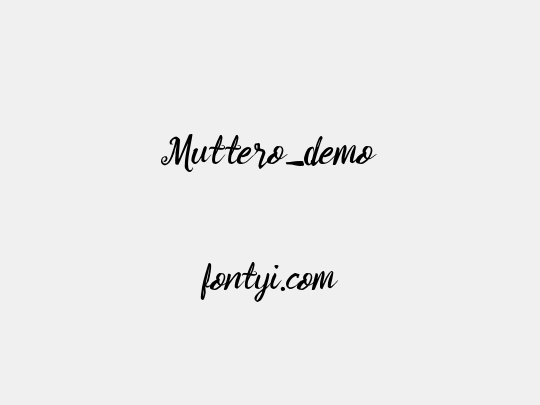 Muttero_demo