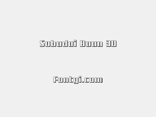 Subadai Baan 3D