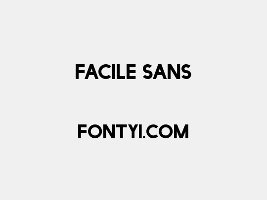 Facile Sans