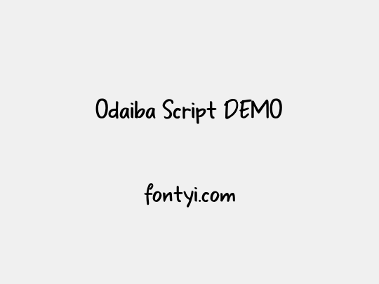 Odaiba Script DEMO