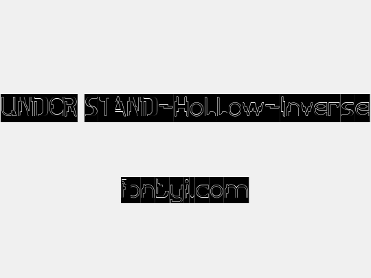 UNDER STAND-Hollow-Inverse