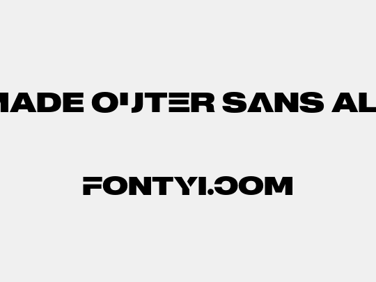 MADE Outer Sans Alt