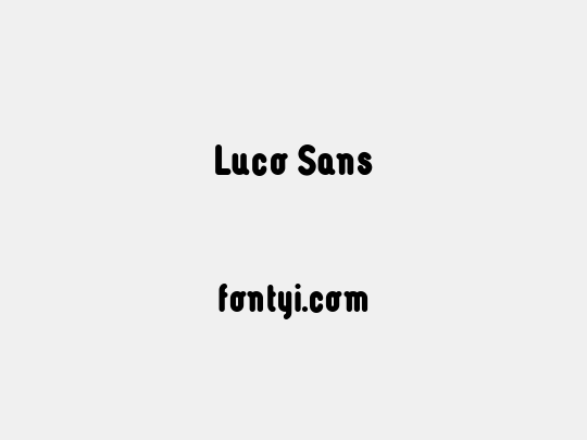 Luco Sans