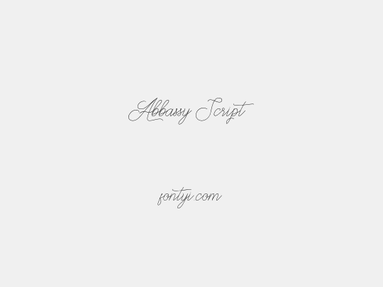 Abbassy Script
