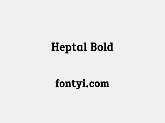 Heptal Bold