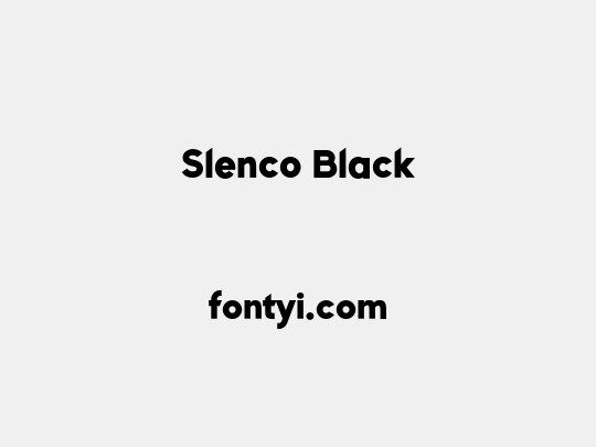 Slenco Black