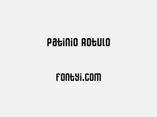 Patinio Rotulo