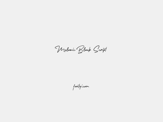 Melanic Black Script
