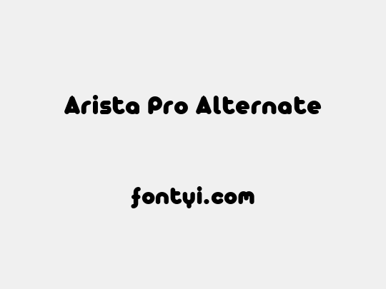 Arista Pro Alternate