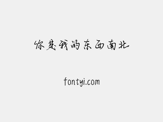 你是我的东西南北