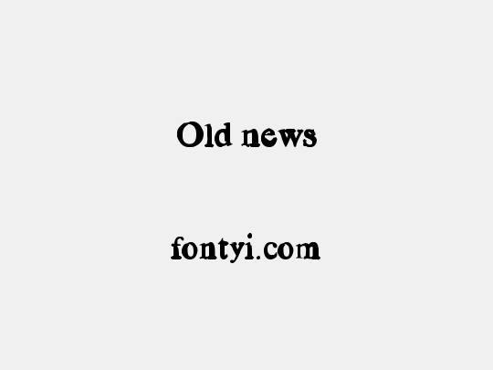Old news