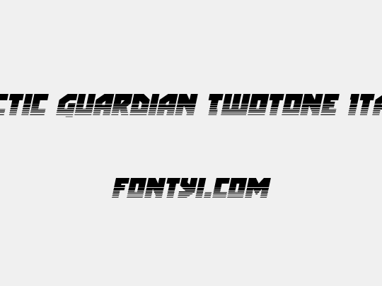 Arctic Guardian Twotone Italic