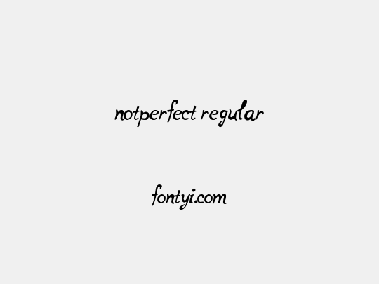 notperfect regular