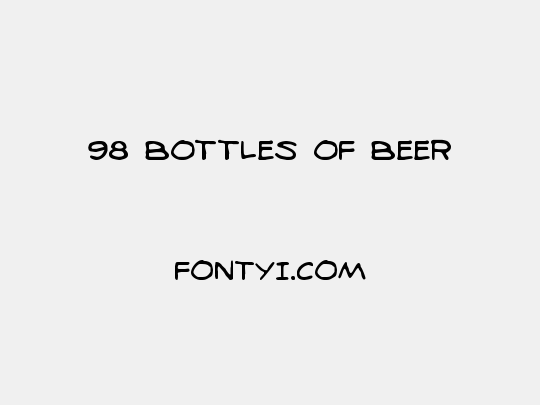 98 Bottles of Beer