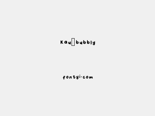 Kau_bubbly