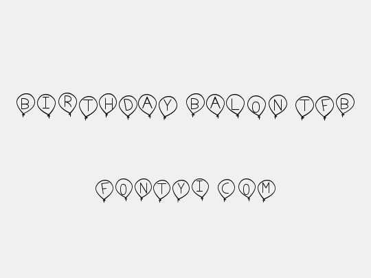 birthday balon tfb