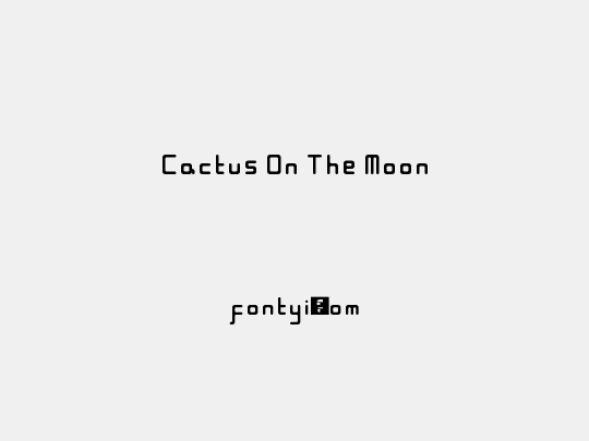 Cactus On The Moon