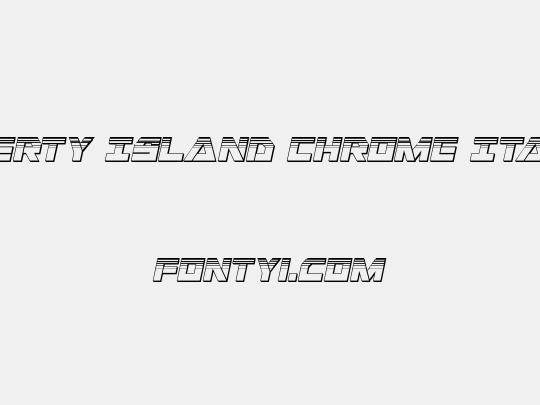Liberty Island Chrome Italic