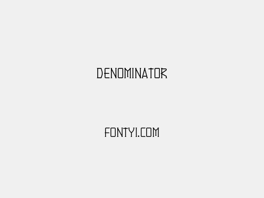 Denominator