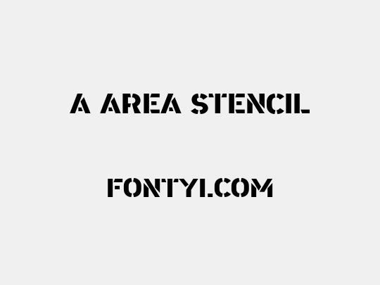 a Area Stencil
