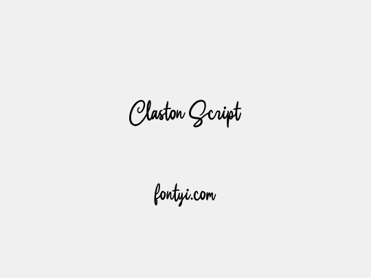Claston Script