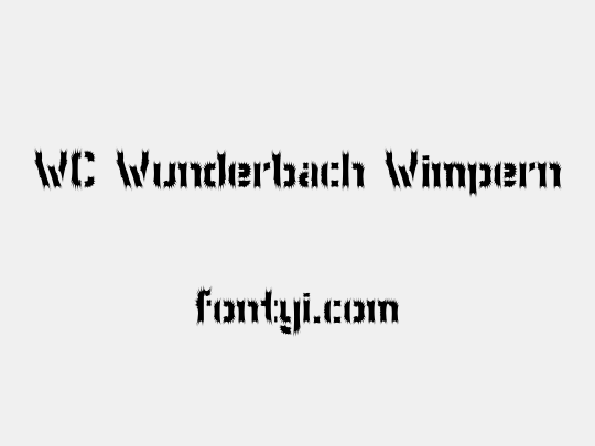 WC Wunderbach Wimpern
