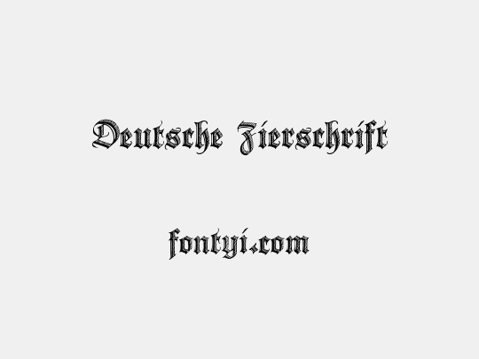 Deutsche Zierschrift