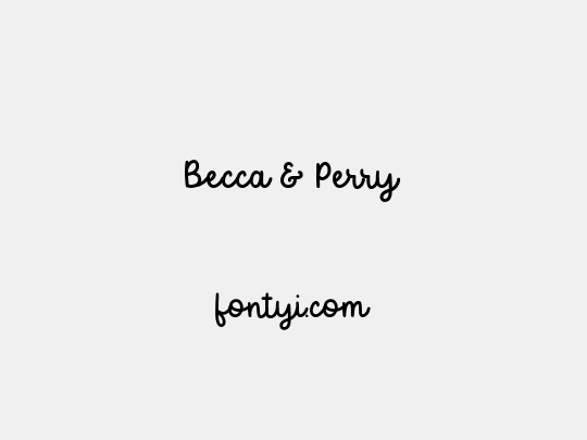 Becca & Perry