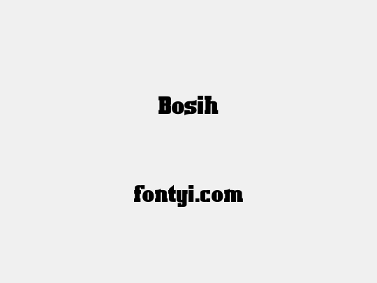 Bosih
