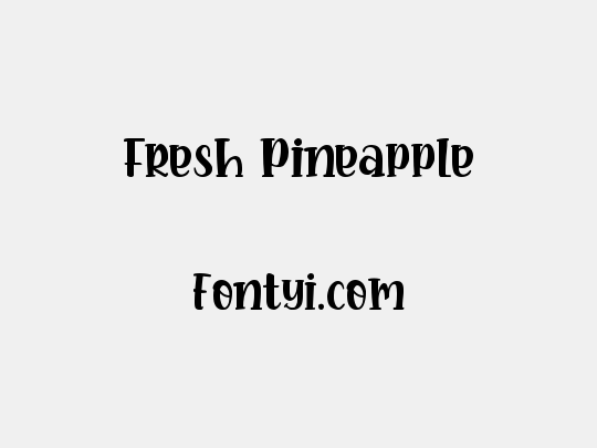 Fresh Pineapple