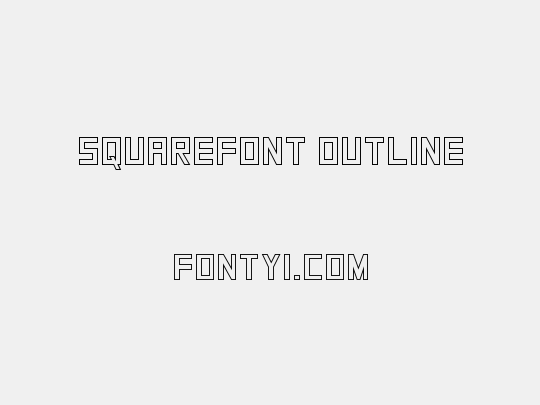 SquareFont Outline