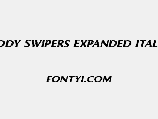 Body Swipers Expanded Italic
