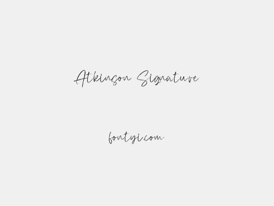 Atkinson Signature