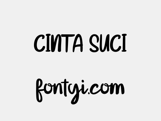 CINTA SUCI