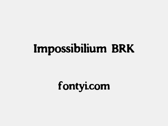 Impossibilium BRK