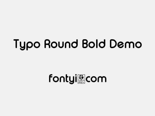 Typo Round Bold Demo