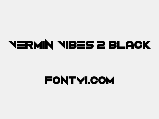 Vermin Vibes 2 Black
