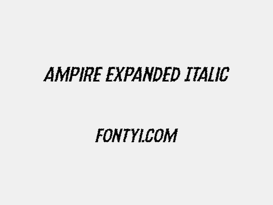 Ampire Expanded Italic