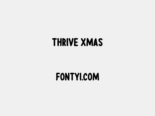Thrive Xmas