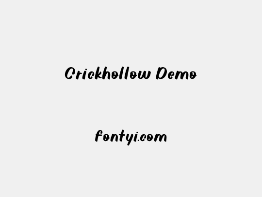 Crickhollow Demo