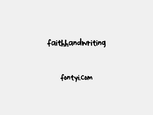 faithhandwriting