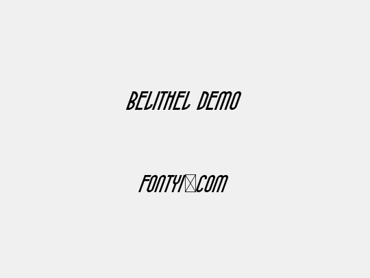 Belithel Demo
