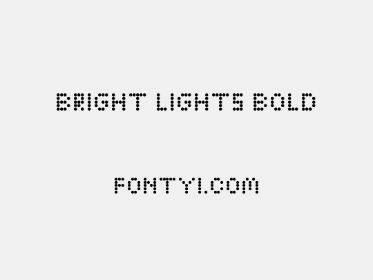 Bright Lights Bold