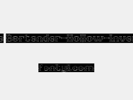 The Bartender-Hollow-Inverse