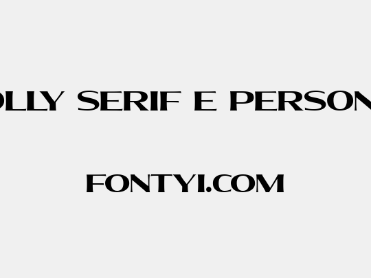 Molly Serif E PERSONAL