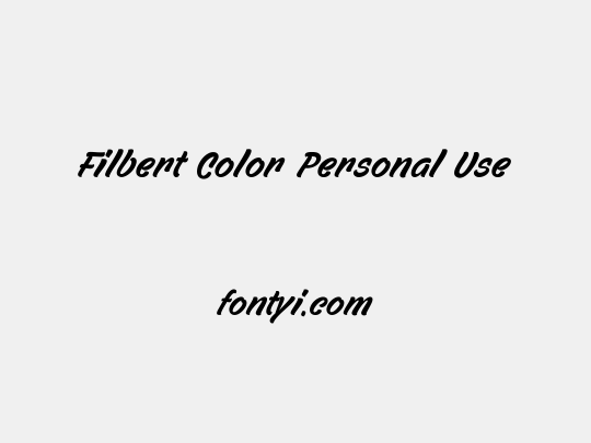 Filbert Color Personal Use