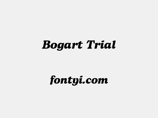 Bogart Trial