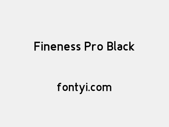 Fineness Pro Black